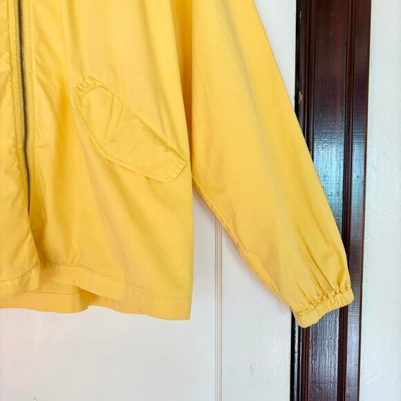 LA PAZ Peixoto Oversized Yellow Cotton Windbreaker- Unisex Medium - Picture 4 of 8